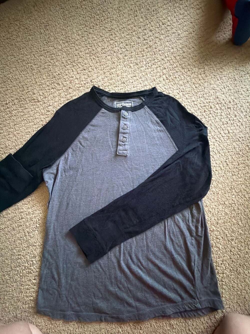 Urban Pipeline Colorblock Raglan Henley Long Sleeve Shirt